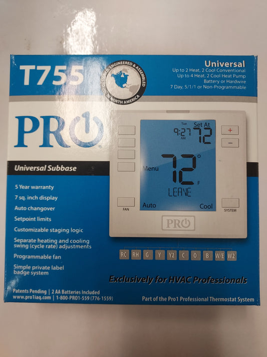 PRO1 THERMOSTAT T755