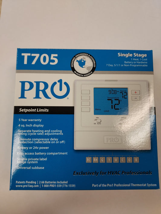 PRO1 THERMOSTAT T705