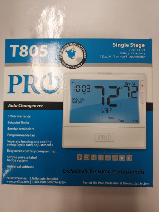 PRO1 THERMOSTAT T805